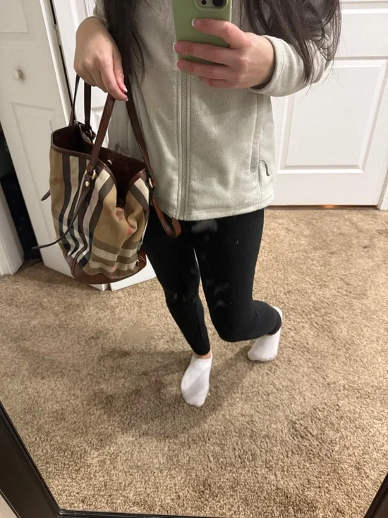 Burberry Check Shoulder Bag - Tan, Brown & Black - Picture 9 of 10